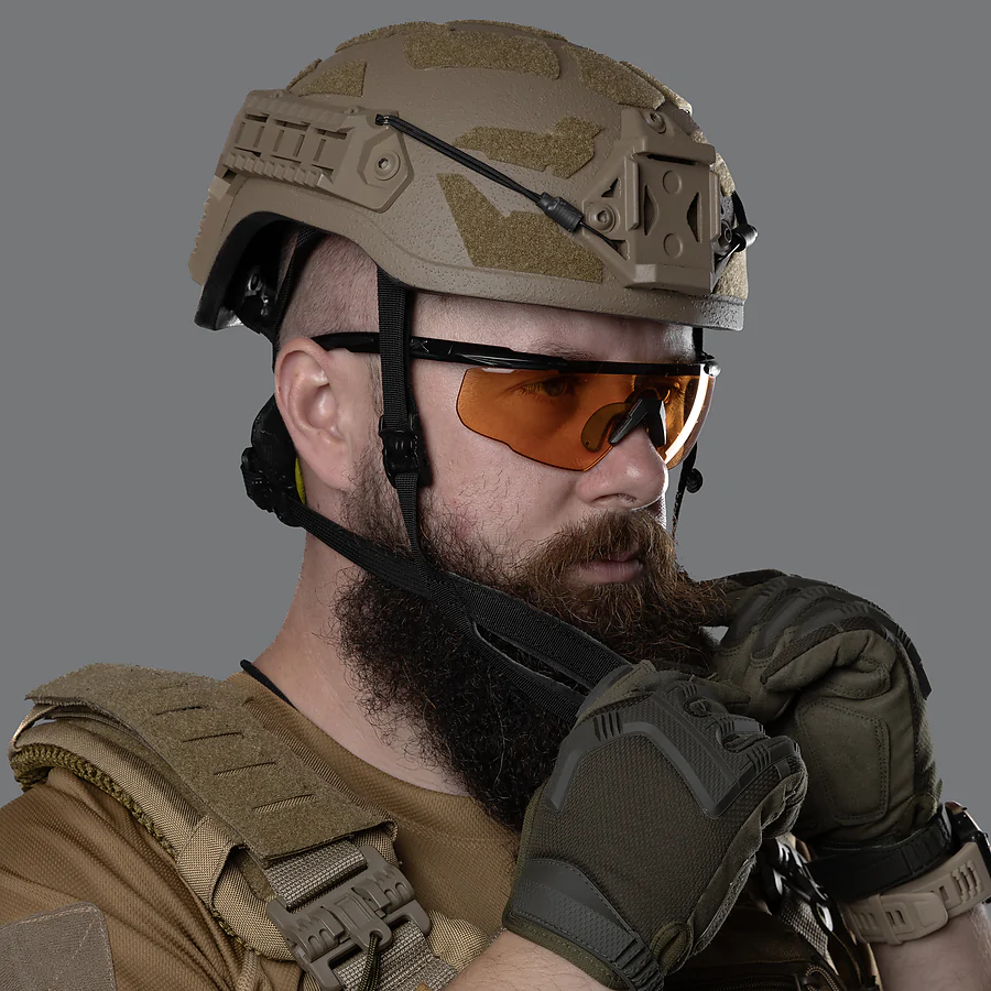 Кевларовый шлем ARCH High Cut. ТМ Combatant. Койот.