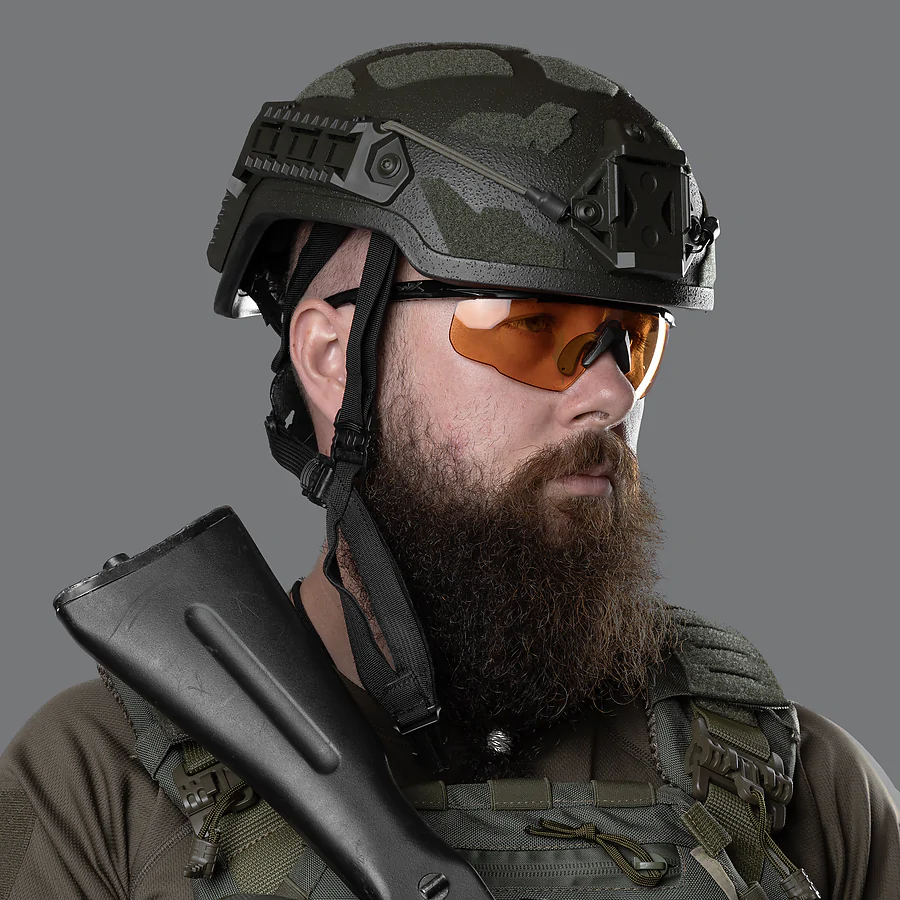 Кевларовый шлем ARCH High Cut. ТМ Combatant. Олива.