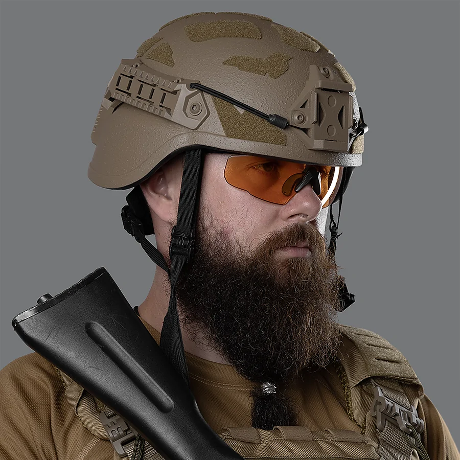 Кевларовый шлем ARCH MICH. ТМ Combatant. Койот.