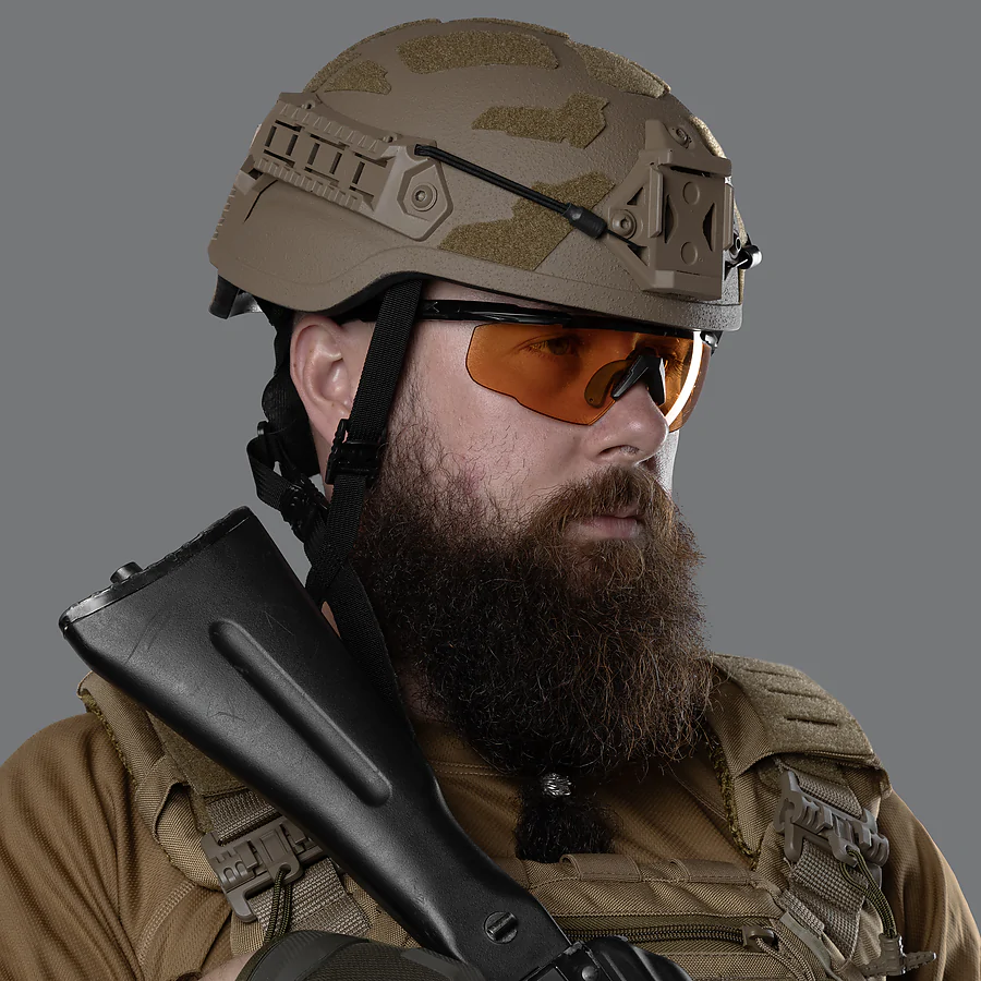 Кевларовый шлем ARCH Middle Cut. ТМ Combatant. Койот.