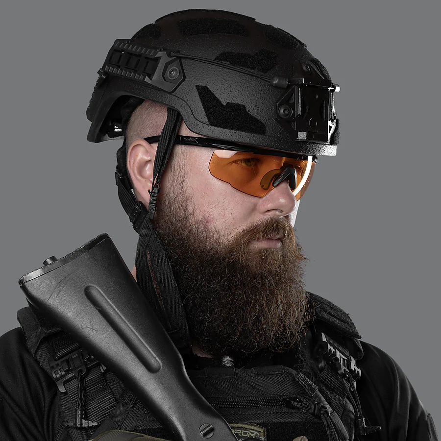 Кевларовый шлем ARCH High Cut. ТМ Combatant. Черный.