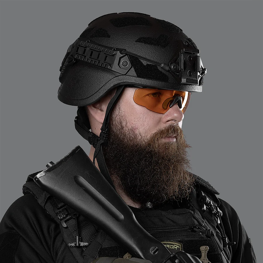 Кевларовый шлем ARCH MICH. ТМ Combatant. Черный.