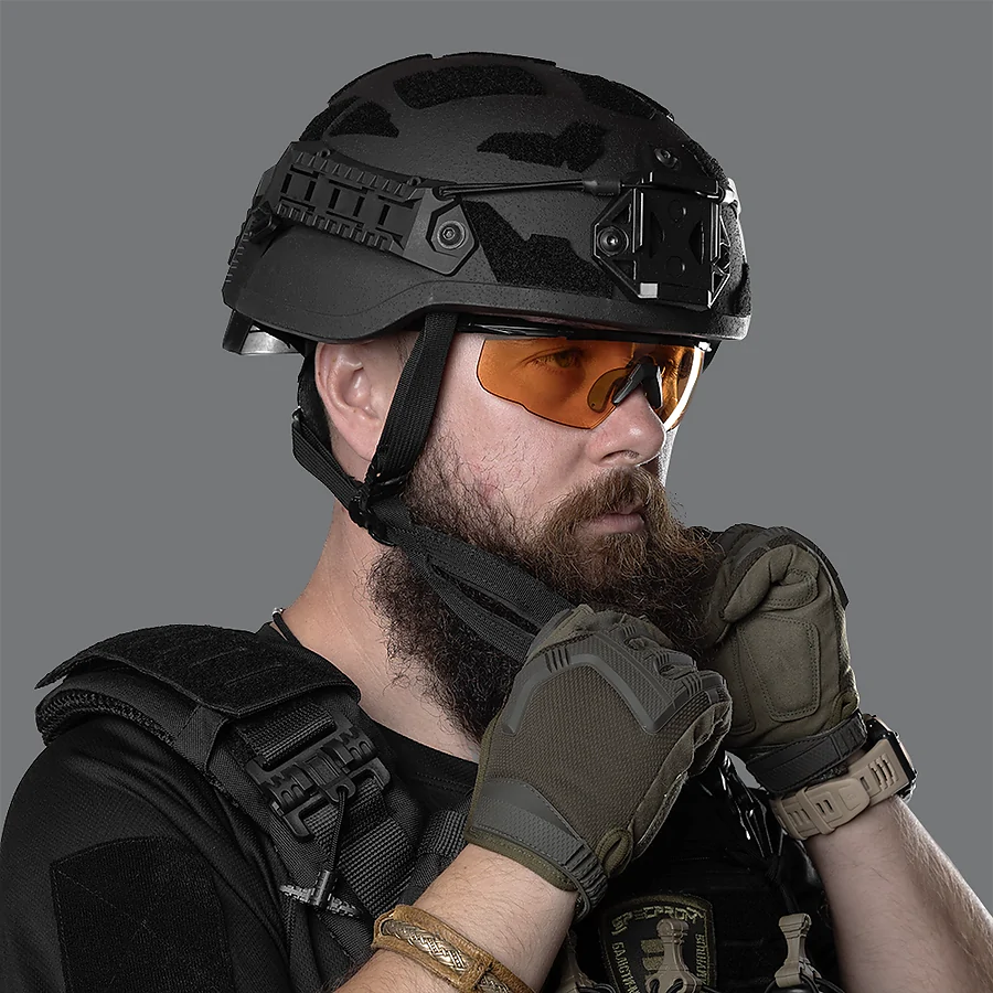 Кевларовый шлем ARCH MICH. ТМ Combatant. Черный.