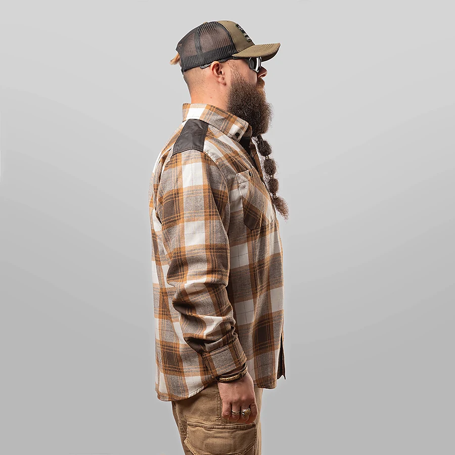 Рубашка в клетку Combatant Blackwater Field Shirt Core. Бежевый