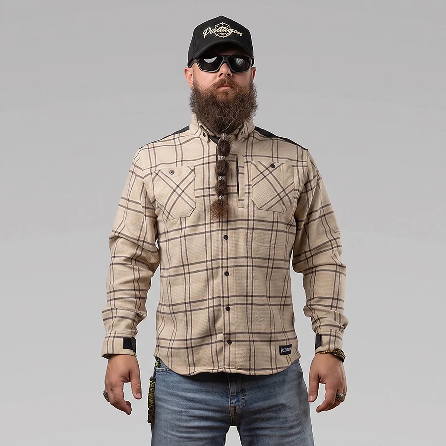 Сорочка в клітинку Combatant Blackwater Pro 250. Бежевий
