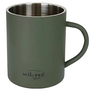 Кружка з подвійними стінками Mil-Tec 450 мл. Олива