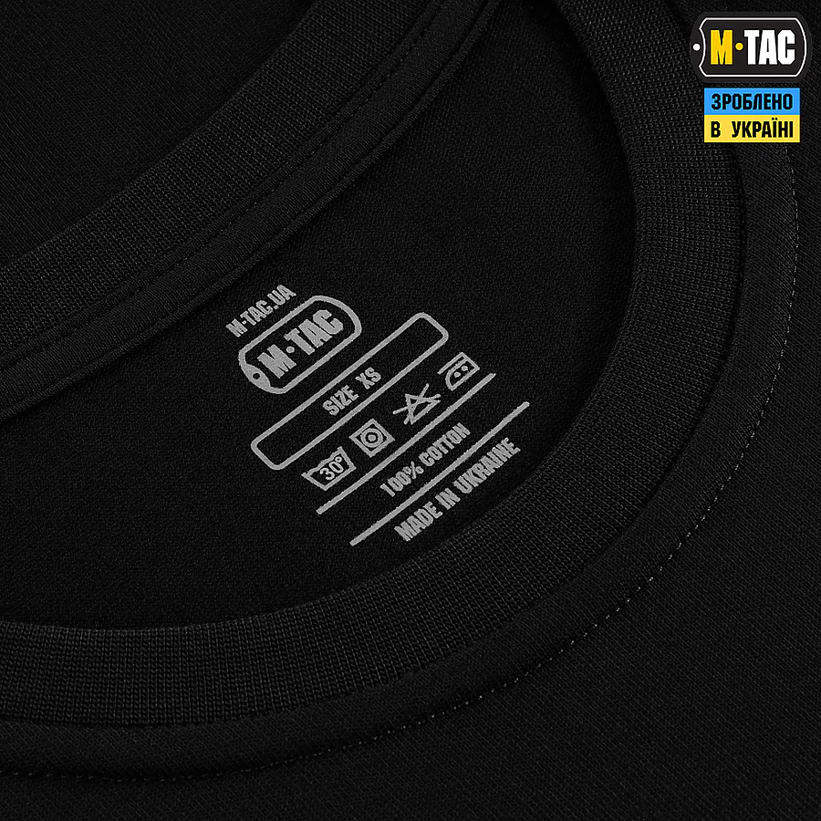Футболка M-Tac WAR Cotton Hard Black/Mint. Чорний
