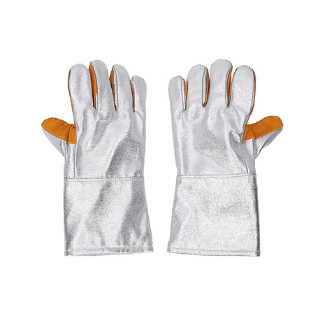 Краги зварювальника термостійкі з алюмінізованим покриттям. Помаранчевий