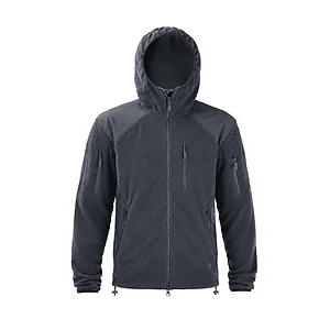Кофта тактична флісова з капюшоном Han-Wild Grid Fleece. Чорний