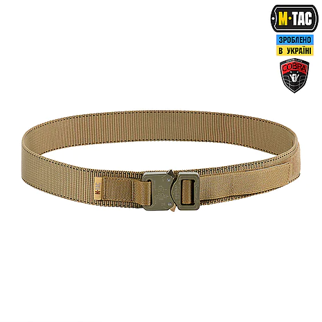 Тактичний ремінь Cobra Buckle Belt M-Tac 3XL. Койот