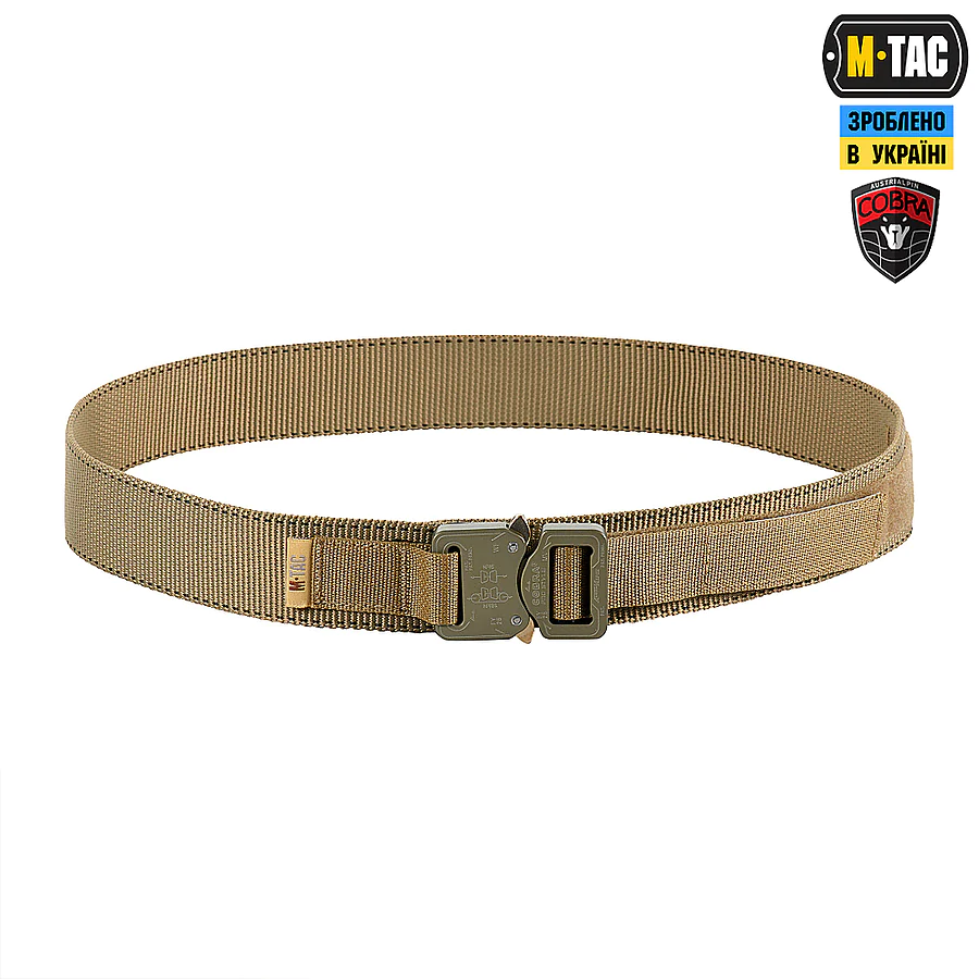 Тактичний ремінь Cobra Buckle Belt M-Tac 3XL. Койот