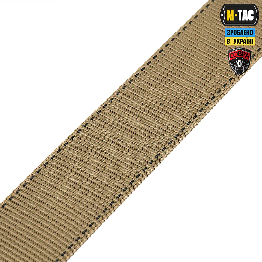 Тактичний ремінь Cobra Buckle Belt M-Tac 3XL. Койот