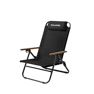 Кресло складное с регулируемым наклоном Naturehike CNK2550JJ012 углеродистая сталь. Черный