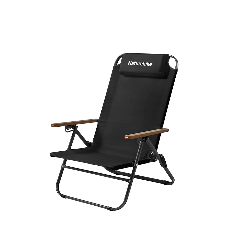 Кресло складное с регулируемым наклоном Naturehike CNK2550JJ012 углеродистая сталь. Черный