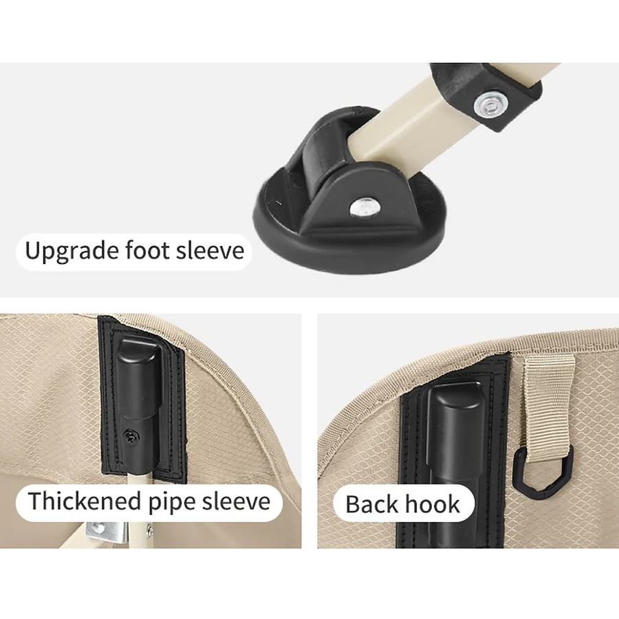 Стул складной Naturehike Stellaluna T04 CNK2550JJ022 углеродистая сталь. Койот