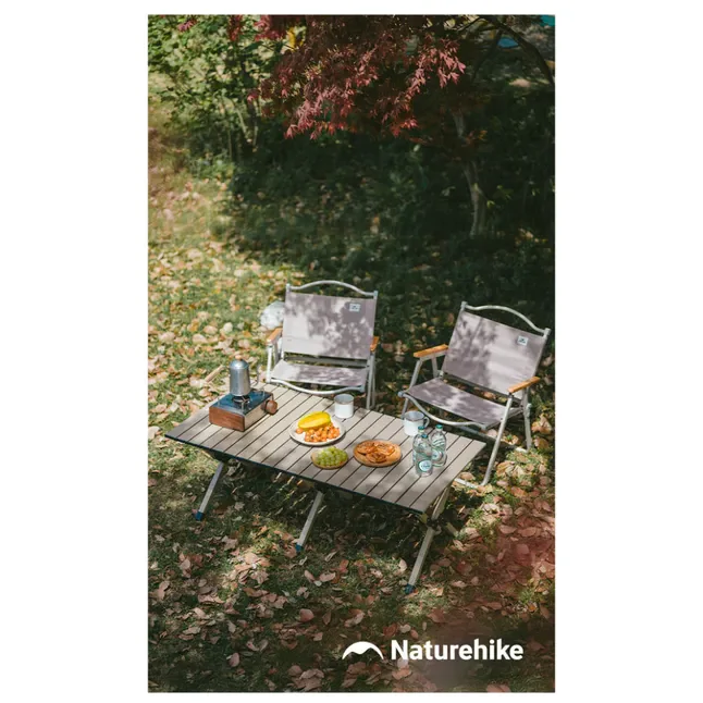 Стіл складаний Naturehike Star Jane T01 CNK2550JJ018 119×60 см вуглецева сталь. Чорний