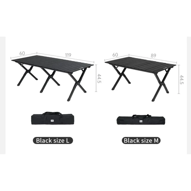 Стіл складаний Naturehike Star Jane T01 CNK2550JJ018 119×60 см вуглецева сталь. Чорний