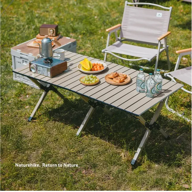 Стіл складаний Naturehike Star Jane T01 CNK2550JJ018 119×60 см вуглецева сталь. Чорний