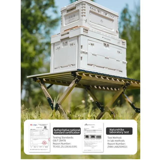 Стіл складаний Naturehike Star Jane T01 CNK2550JJ018 119×60 см вуглецева сталь. Чорний