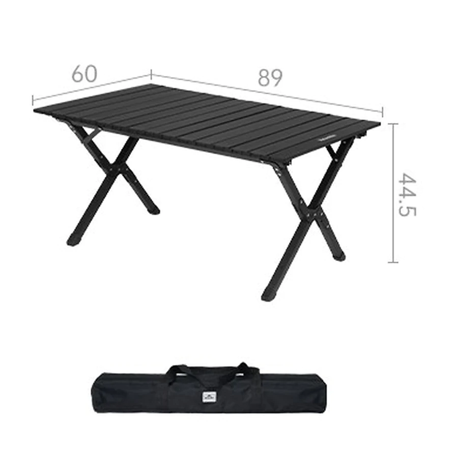 Стіл складаний Naturehike Simple Star T01 CNK2550JJ018 89×60 см вуглецева сталь. Чорний