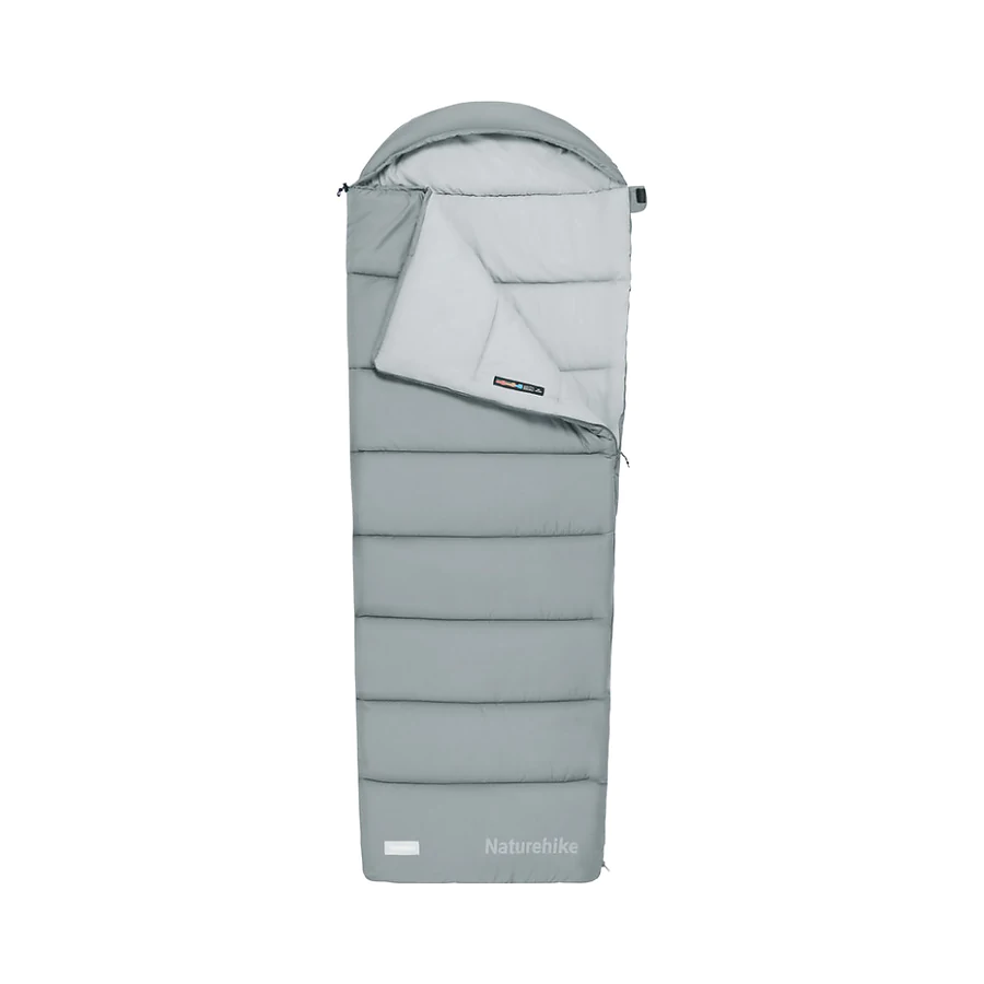Спальный мешок с капюшоном Naturehike MS300 CNK2350WS023 левый. Серый
