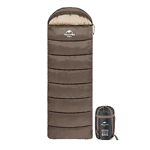 Спальний мішок з капюшоном Naturehike U150 NH20MSD07 11°C лівий. Коричневий