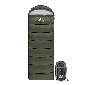 Спальный мешок с капюшоном Naturehike U150 NH20MSD07 11°C левый. Олива