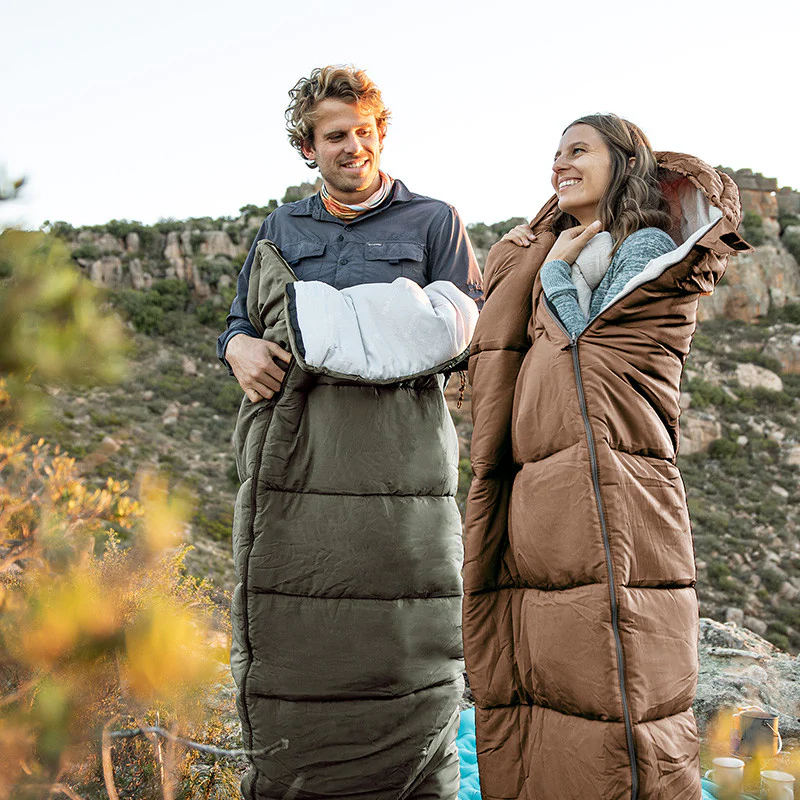 Спальный мешок с капюшоном Naturehike U250 NH20MSD07 6°C правый. Олива