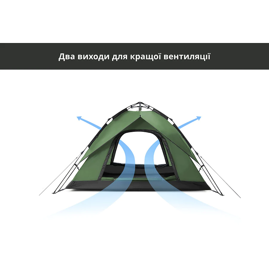 Намет чотиримісний Naturehike NH21ZP008. Олива