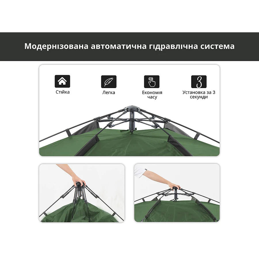Намет чотиримісний Naturehike NH21ZP008. Олива