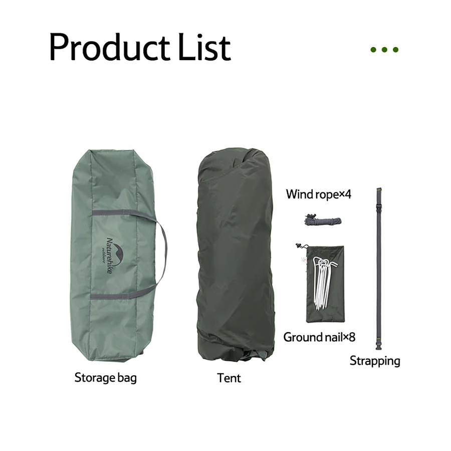 Намет чотиримісний Naturehike NH21ZP008. Олива