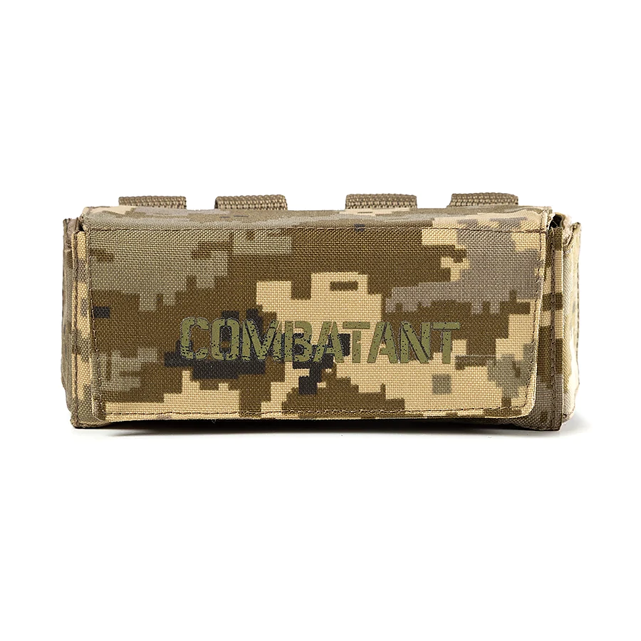 Підсумок-патронташ тактичний Combatant для патронів 12/16 калібру. Піксель