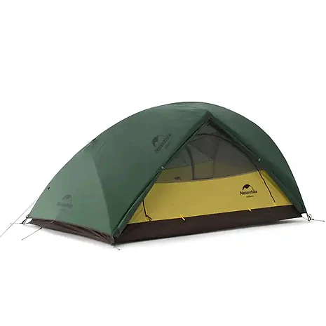 Намет надлегкий двомісний з футпринтом Naturehike Star-River 2 Updated NH17T012-T 210T. Олива