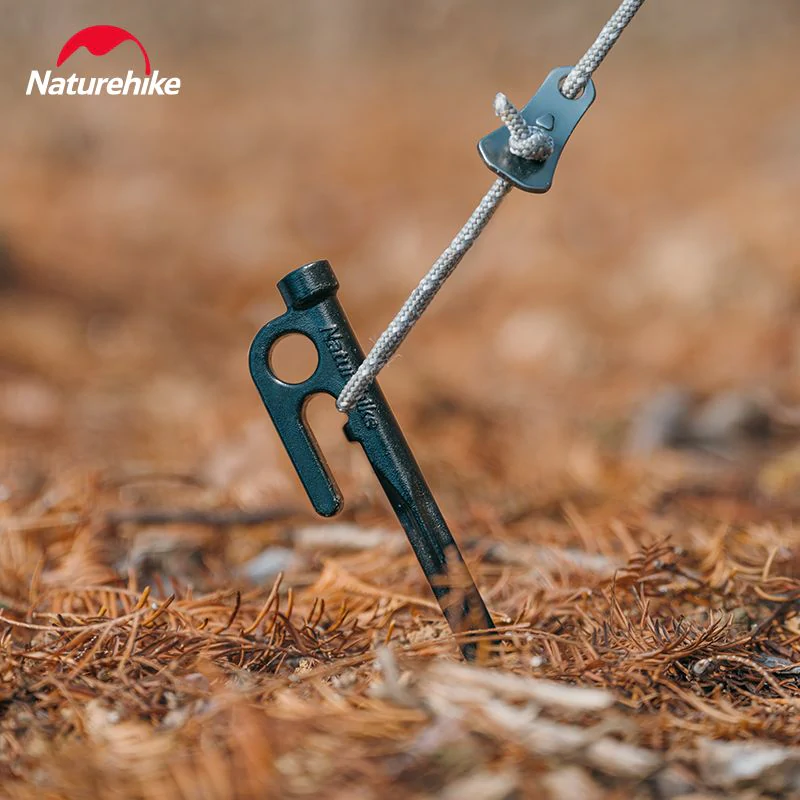 Кілок сталевий Naturehike CNH22ZP018 20 см. Чорний