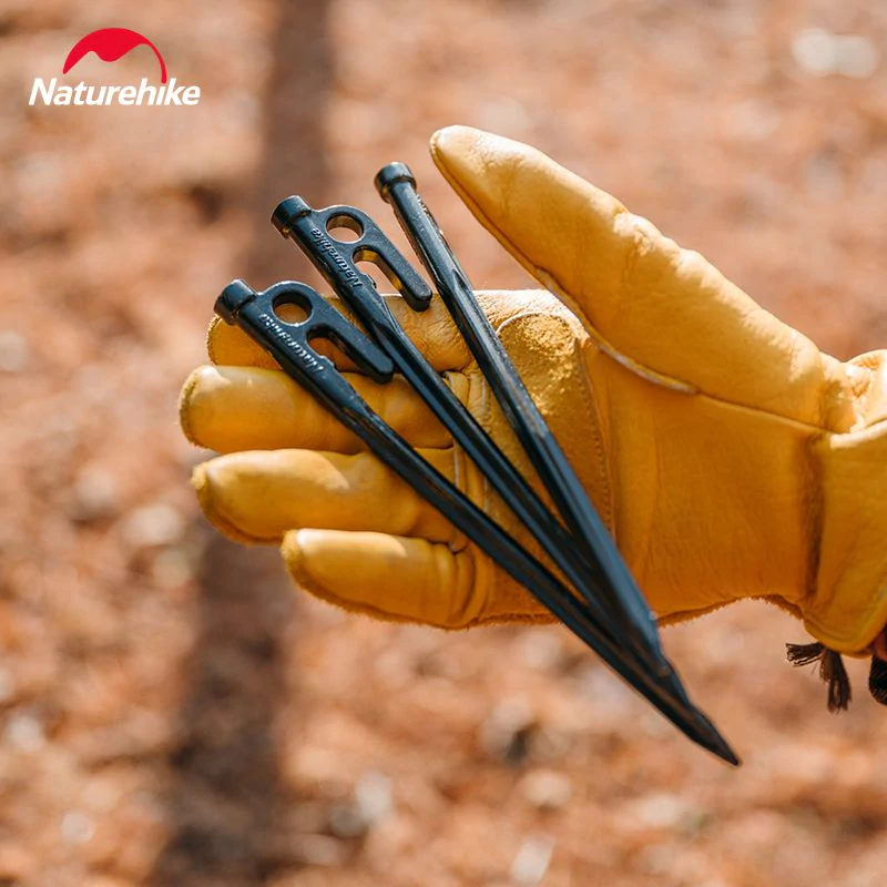 Кілок сталевий Naturehike CNH22ZP018 20 см. Чорний