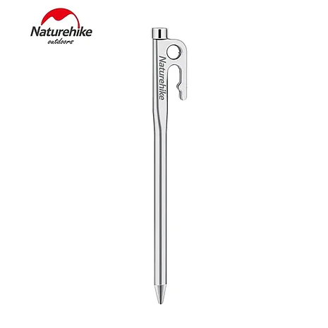 Кілок сталевий Naturehike NH19PJ014 25 см. Сірий