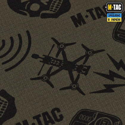 Шарф-труба из микрофлиса M-Tac Drone Pattern. Олива