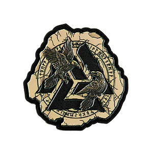 Нашивка M-Tac Valknut Ravens PVC. Бежевий