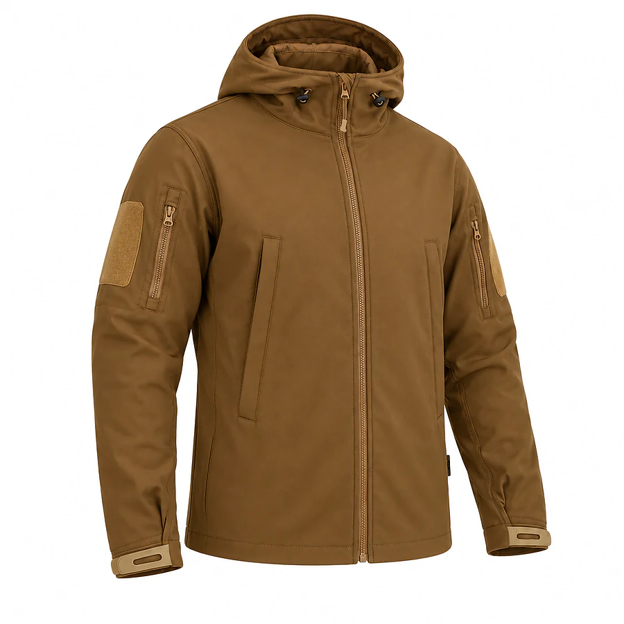 Куртка тактическая 7.62 Tactical SoftShell на флисе. Койот