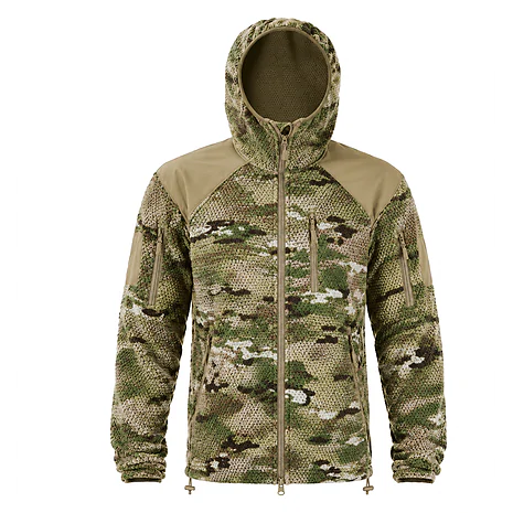 Кофта тактична флісова з капюшоном Han-Wild Grid Fleece. Мультикам