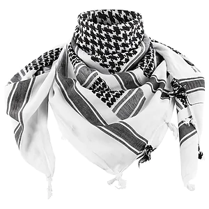 Шарф шемаг арафатка щільний Arabic pattern. Білий