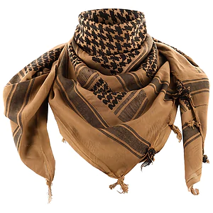 Шарф шемаг арафатка щільний Arabic pattern. Койот