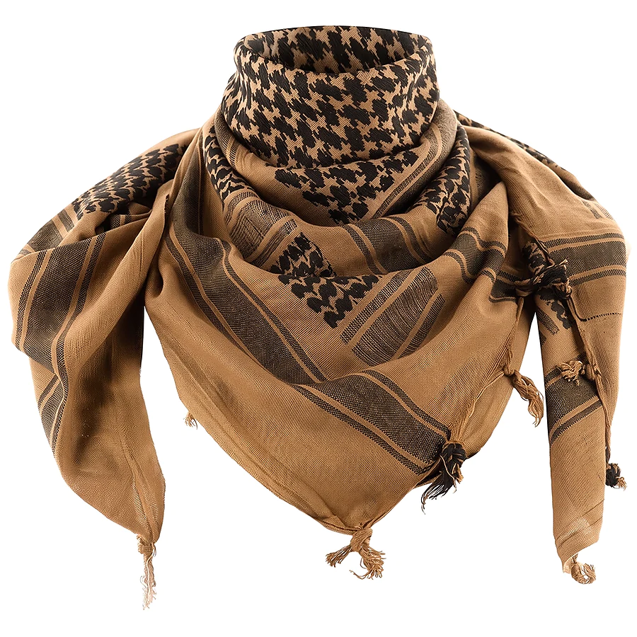 Шарф шемаг арафатка щільний Arabic pattern. Койот