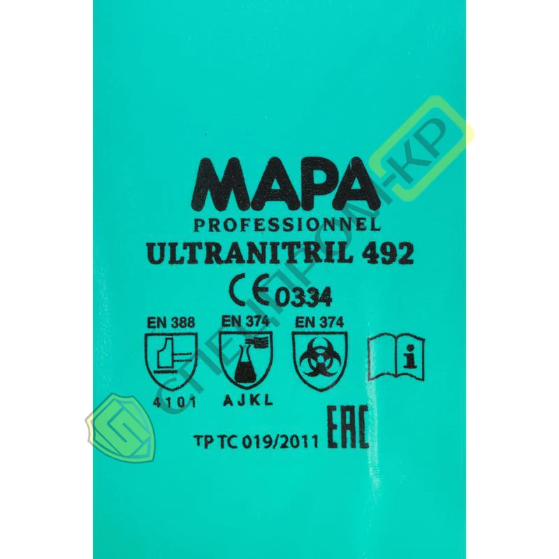 Рукавички хімічно-стійкі ULTRANITRIL 492 MAPA Professionnel