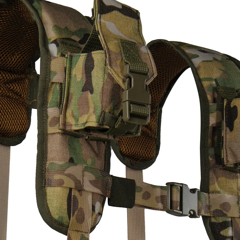Ременно-плечевая система РПС Warbelt Molle с подсумками. Мультикам