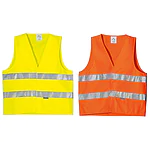Жилет сигнальний жовтий із світловідбивними смугами (Китай)