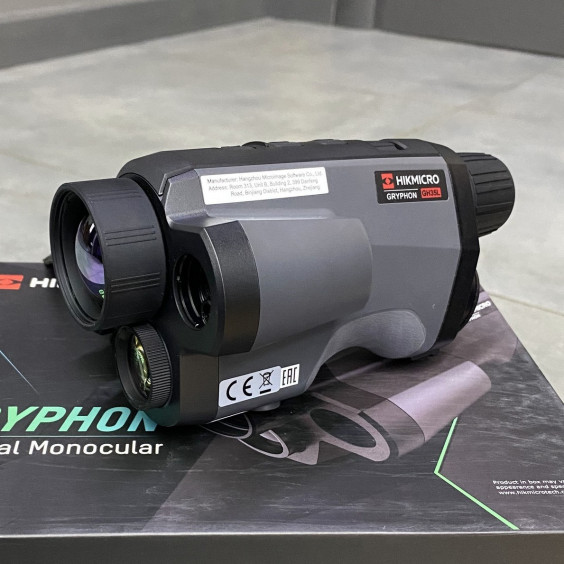 Тепловизионный монокуляр HikMicro Gryphon GH35L LRF, 35 мм, лазерный дальномер, цифровая камера, Wi-Fi