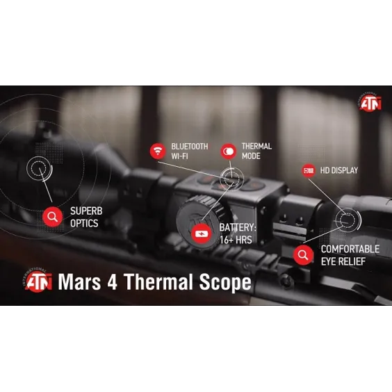 Тепловизионный прицел ATN MARS 4 2.5-25X (640x480) 1950м