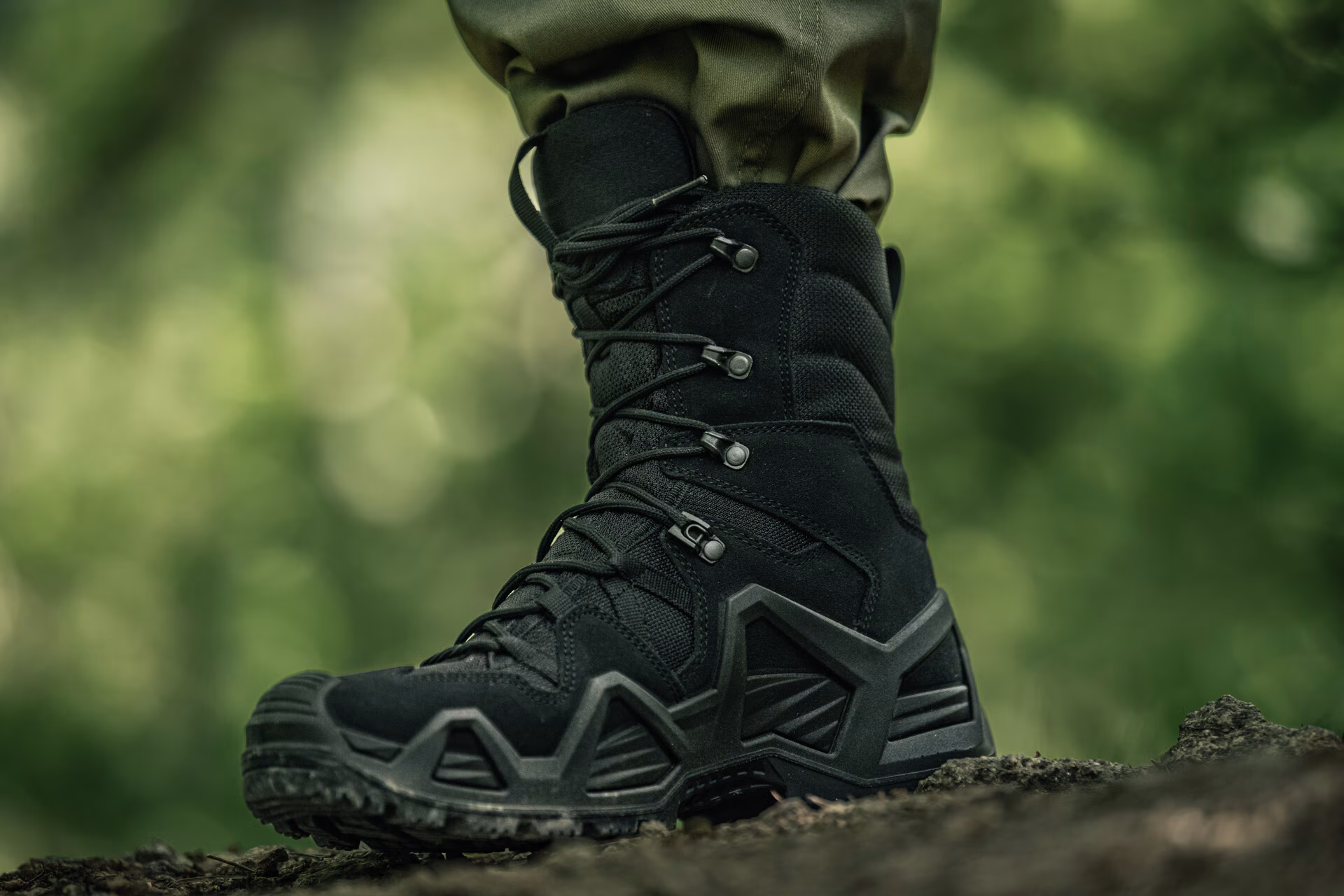 Тактические берцы Lowa Zephyr HI MK2 Gore-Tex® MID TF. Черный