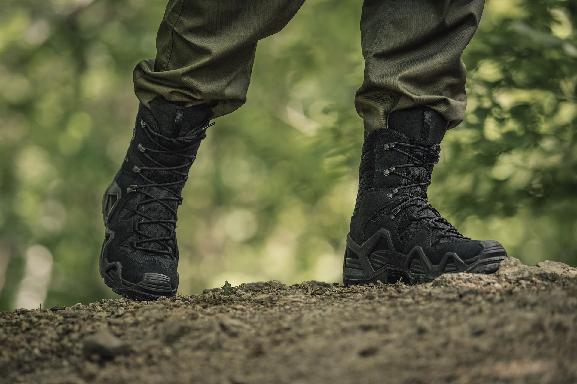 Тактические берцы Lowa Zephyr HI MK2 Gore-Tex® MID TF. Черный